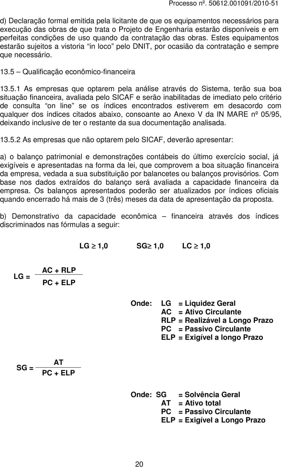 Qualificação econômico-financeira 13.5.