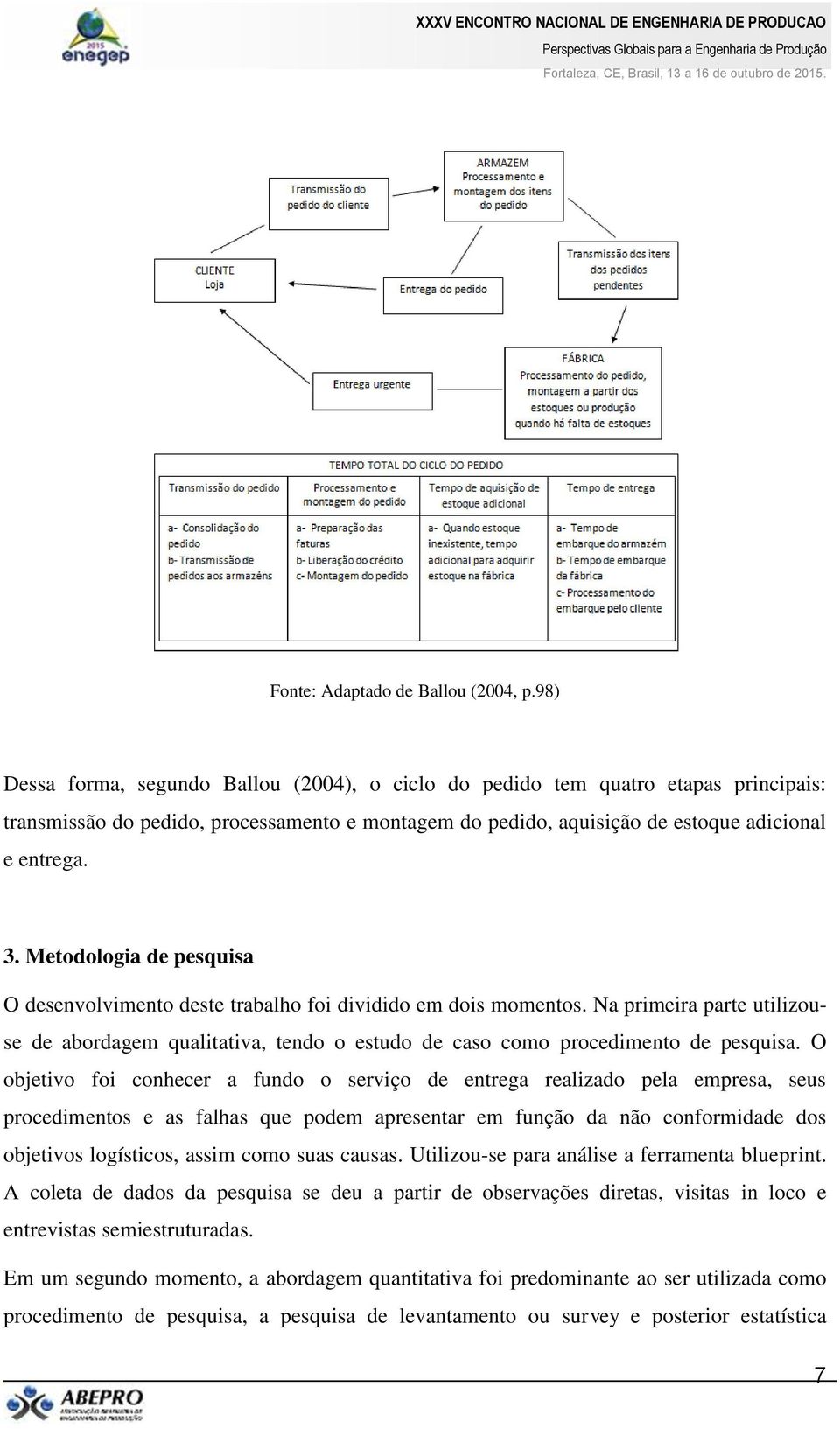 Metodologia de pesquisa O desenvolvimento deste trabalho foi dividido em dois momentos. Na primeira parte utilizouse de abordagem qualitativa, tendo o estudo de caso como procedimento de pesquisa.