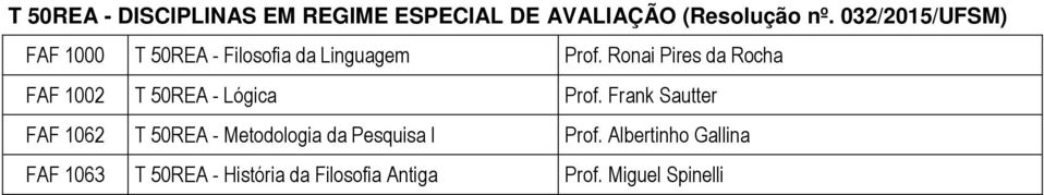 Ronai Pires da Rocha FAF 1002 T 50REA - Lógica Prof.