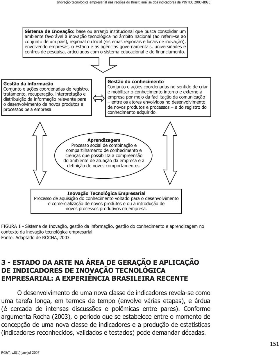 governamentais, universidades e centros de pesquisa, articulados com o sistema educacional e de financiamento.