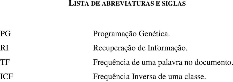 Recuperação de Informação.