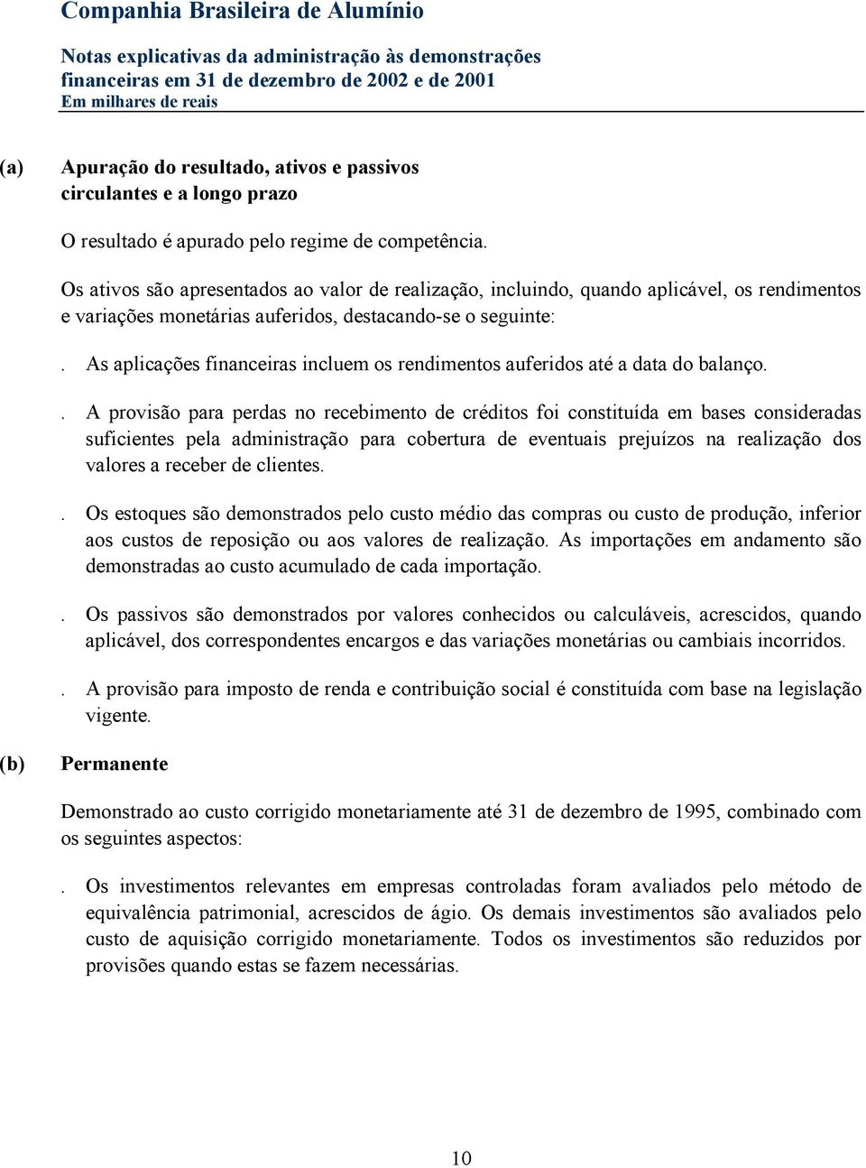 As aplicações financeiras incluem os rendimentos auferidos até a data do balanço.