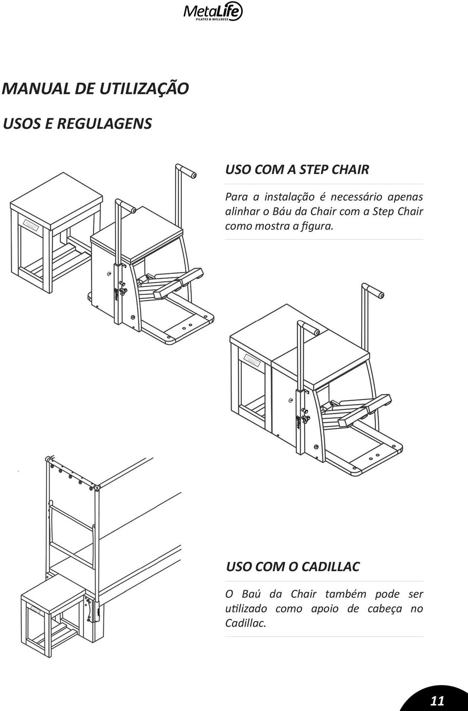 com a Step Chair como mostra a figura.