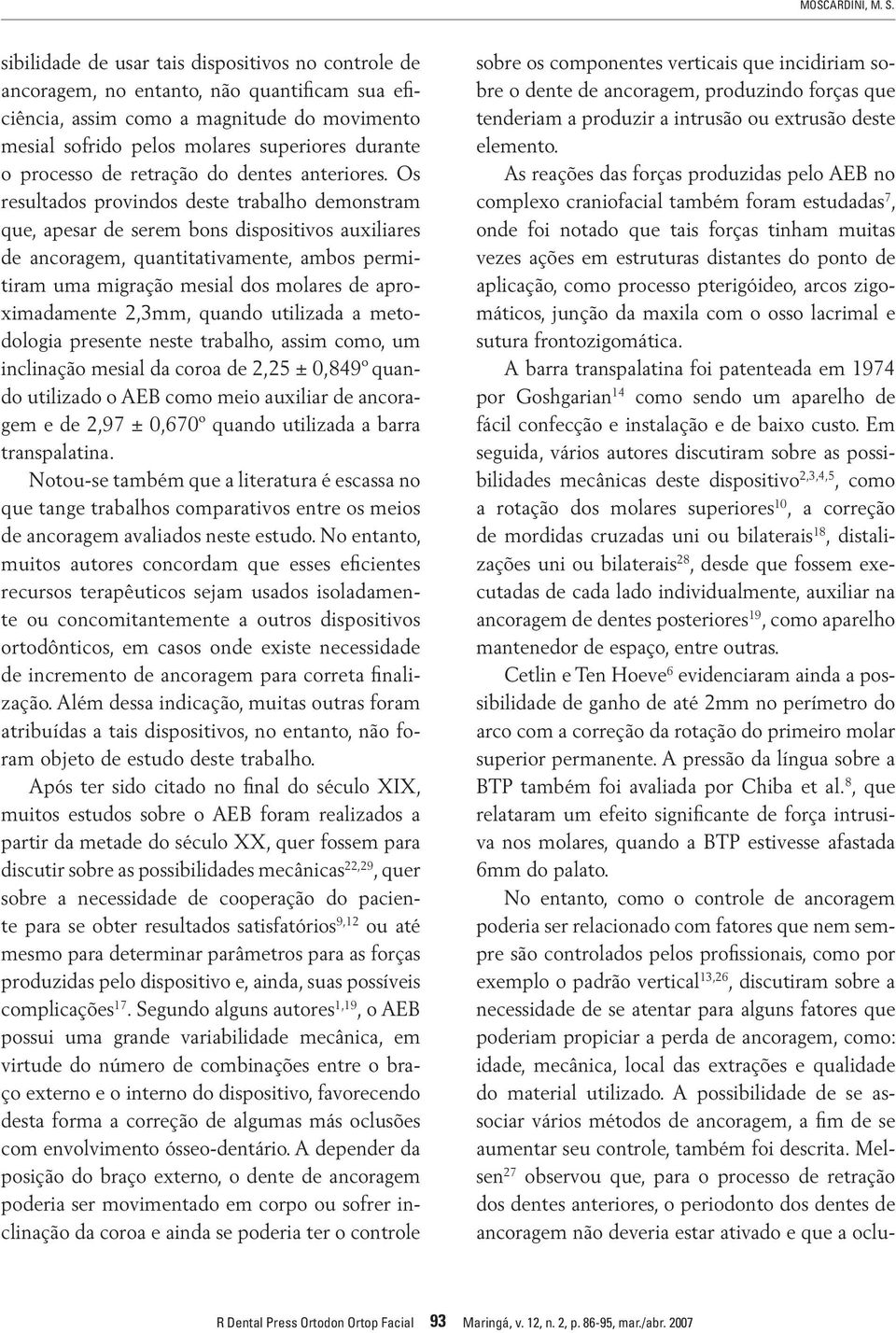 processo de retração do dentes anteriores.