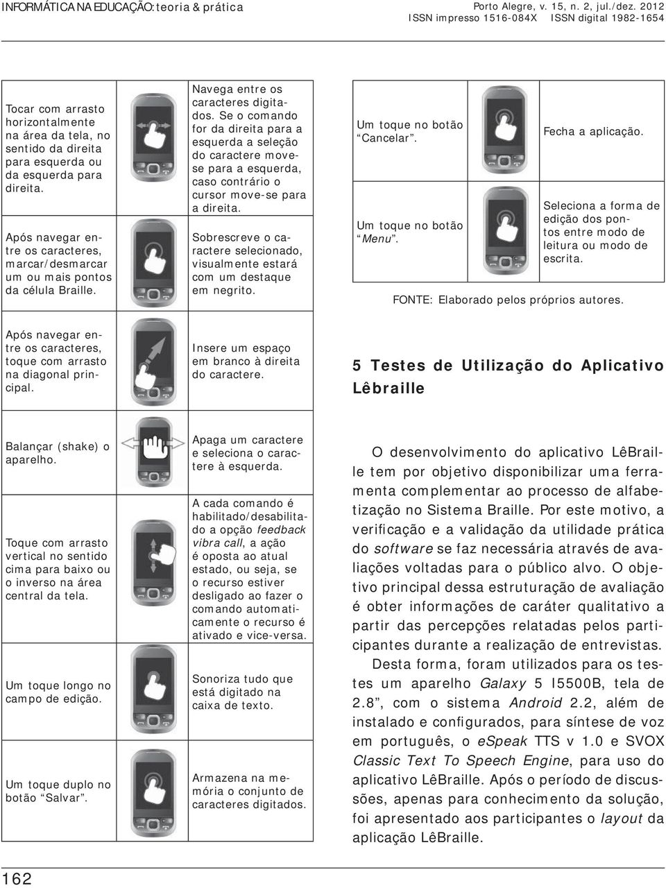 Se o comando for da direita para a esquerda a seleção do caractere movese para a esquerda, caso contrário o cursor move-se para a direita.