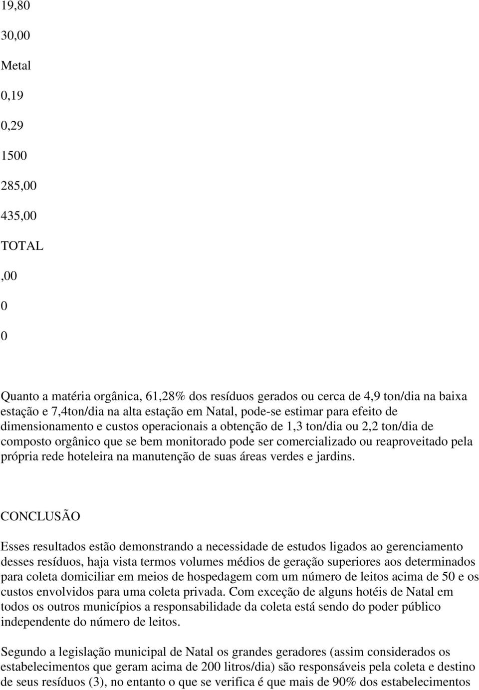 própria rede hoteleira na manutenção de suas áreas verdes e jardins.