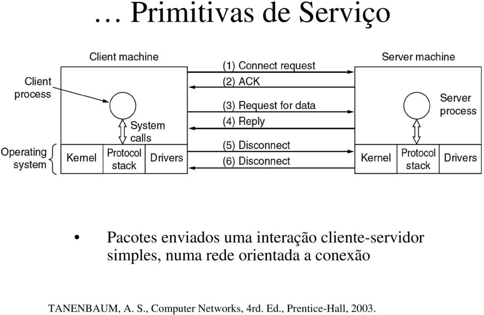 rede orientada a conexão TANENBAUM, A. S.