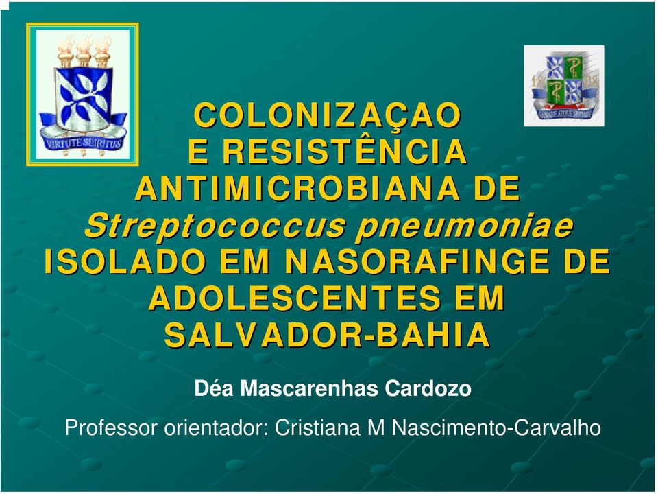 ADOLESCENTES EM SALVADOR-BAHIA Déa Mascarenhas