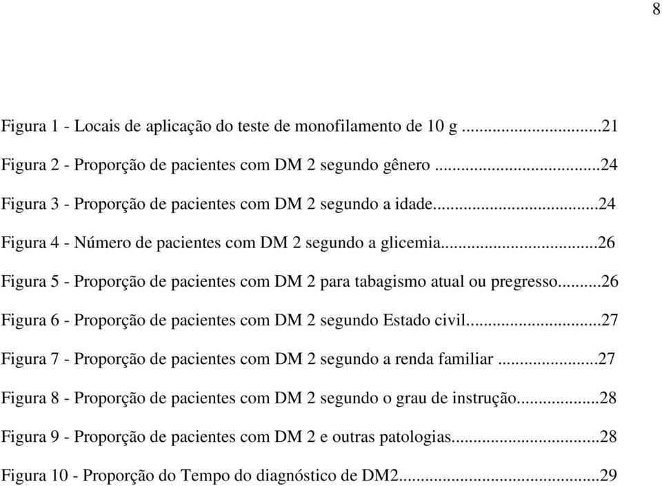 ..26 Figura 5 - Proporção de pacientes com DM 2 para tabagismo atual ou pregresso...26 Figura 6 - Proporção de pacientes com DM 2 segundo Estado civil.