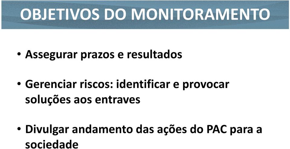 identificar e provocar soluções aos