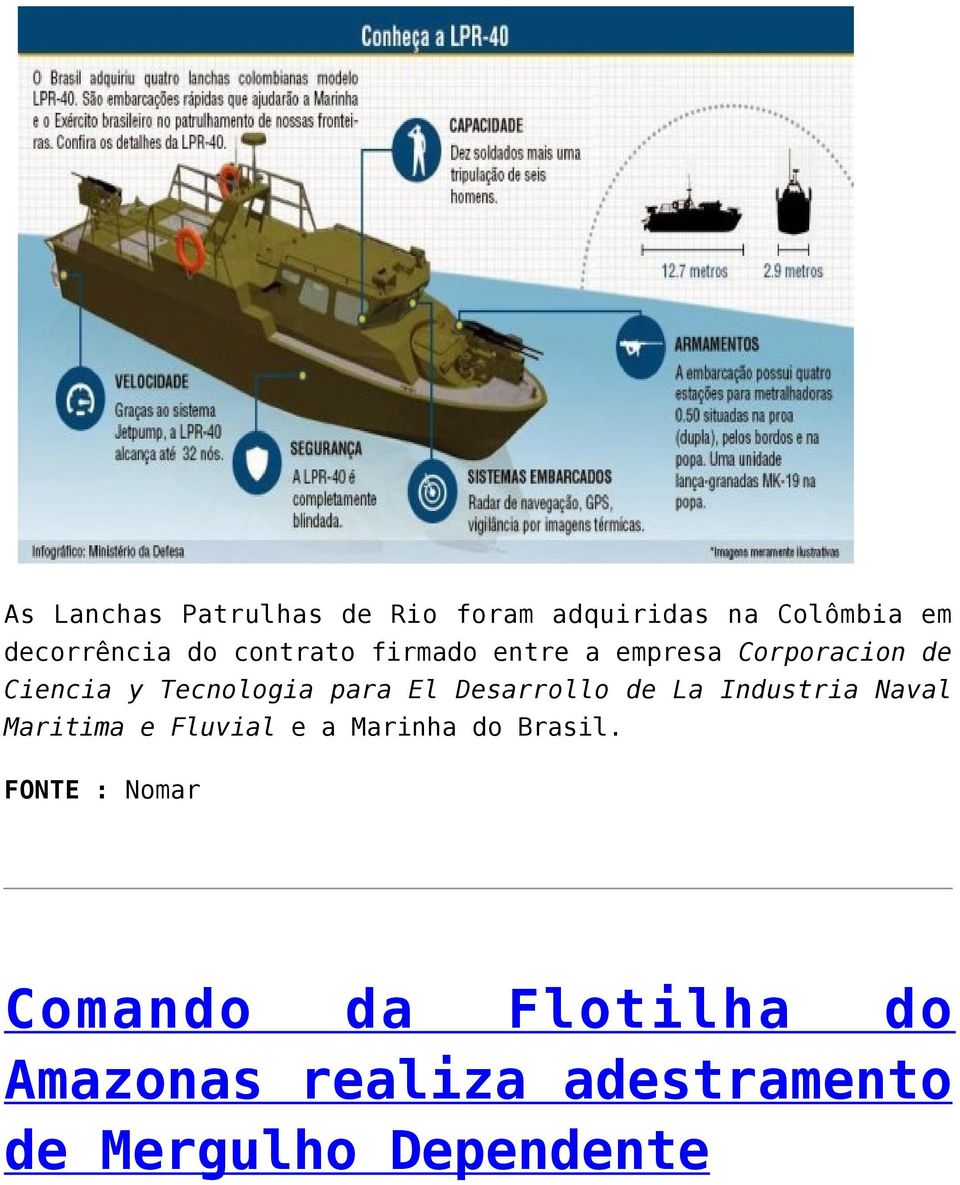 Desarrollo de La Industria Naval Maritima e Fluvial e a Marinha do Brasil.