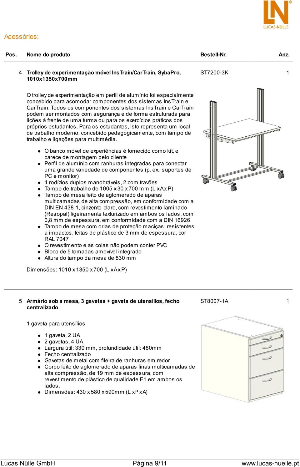 sistemas InsTrain e CarTrain.