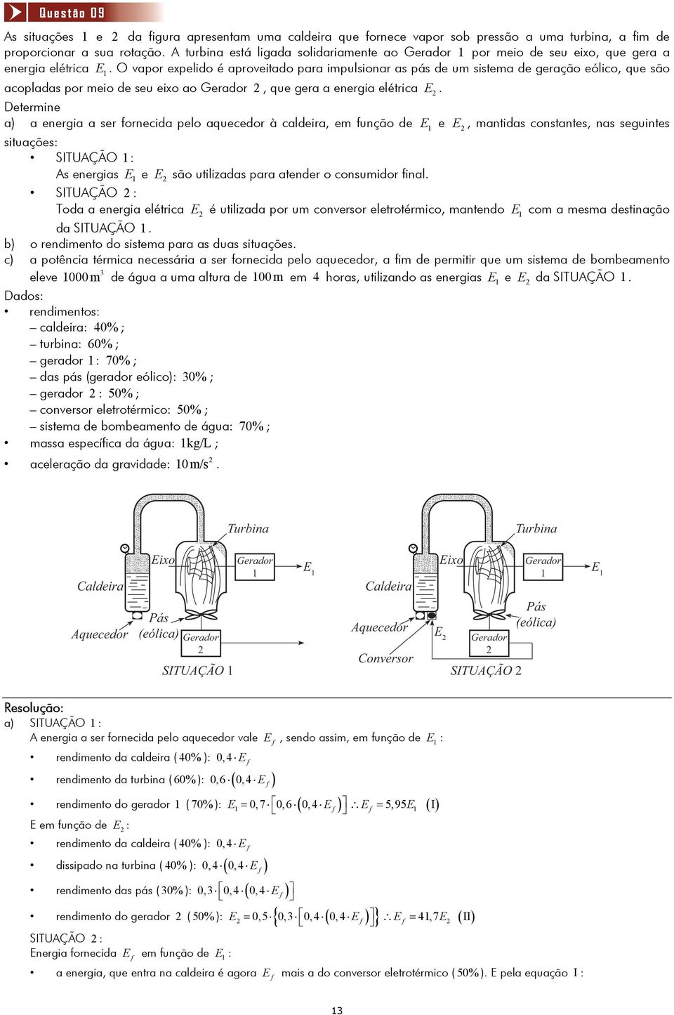 O vapor expelio é aproveitao para ipulsionar as pás e u sistea e geração eólico, que são acoplaas por eio e seu eixo ao Geraor, que gera a energia elétrica.