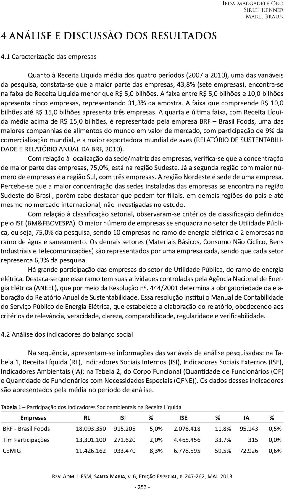 encontra-se na faixa de Receita Líquida menor que R$ 5,0 bilhões. A faixa entre R$ 5,0 bilhões e 10,0 bilhões apresenta cinco empresas, representando 31,3% da amostra.