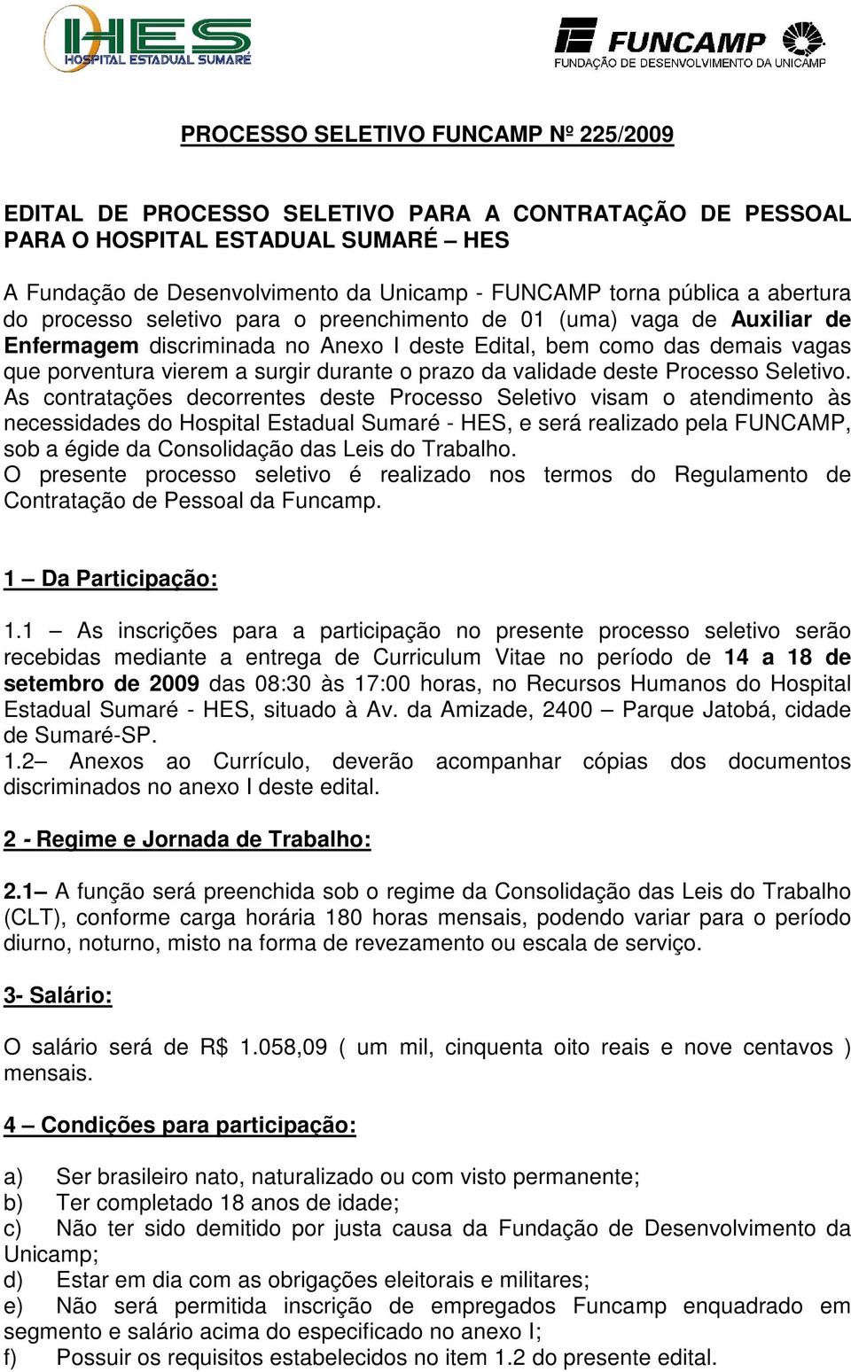 prazo da validade deste Processo Seletivo.