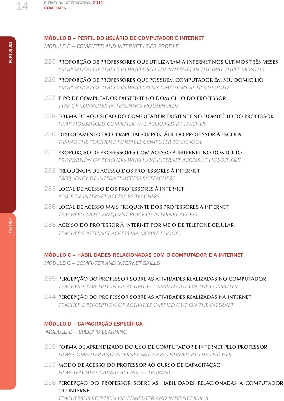 AT HOUSEHOLD 227 TIPO DE COMPUTADOR EXISTENTE NO DOMICÍLIO DO PROFESSOR TYPE OF COMPUTER IN TEACHER S HOUSEHOLDS 228 FORMA DE AQUISIÇÃO DO COMPUTADOR EXISTENTE NO DOMICÍLIO DO PROFESSOR HOW HOUSEHOLD