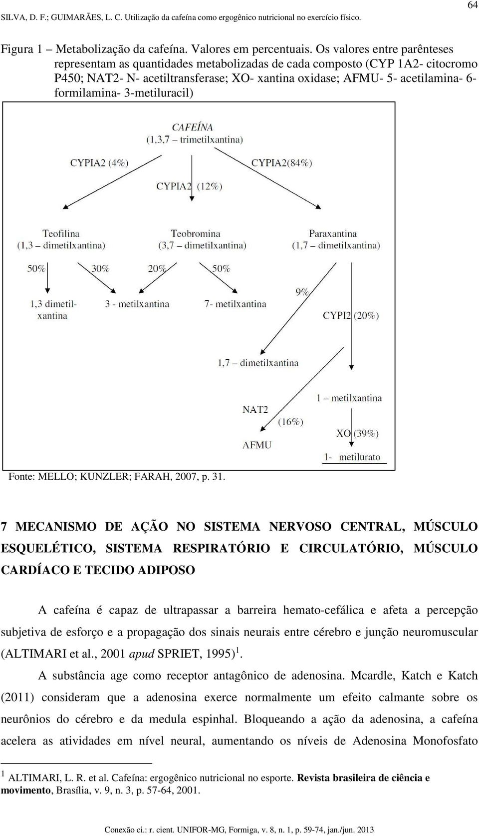 3-metiluracil) Fonte: MELLO; KUNZLER; FARAH, 2007, p. 31.