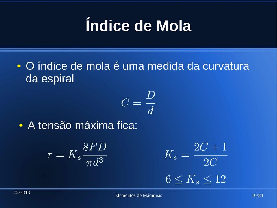 curvatura da espiral A