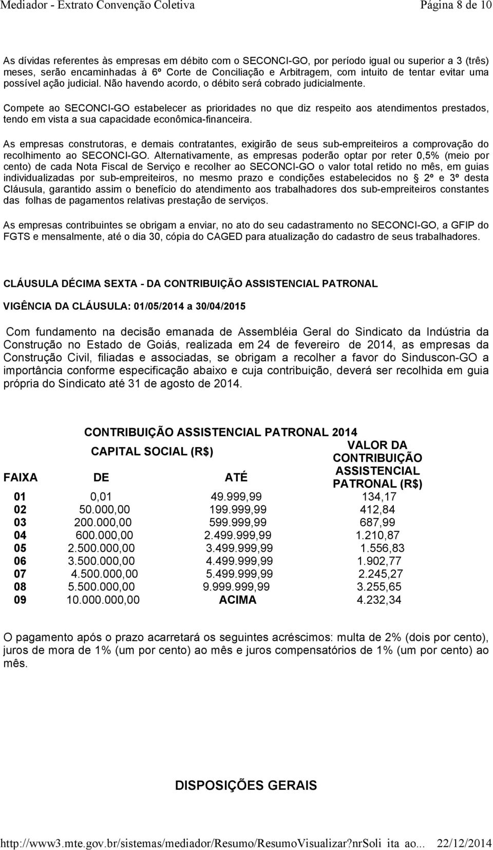 Compete ao SECONCI-GO estabelecer as prioridades no que diz respeito aos atendimentos prestados, tendo em vista a sua capacidade econômica-financeira.