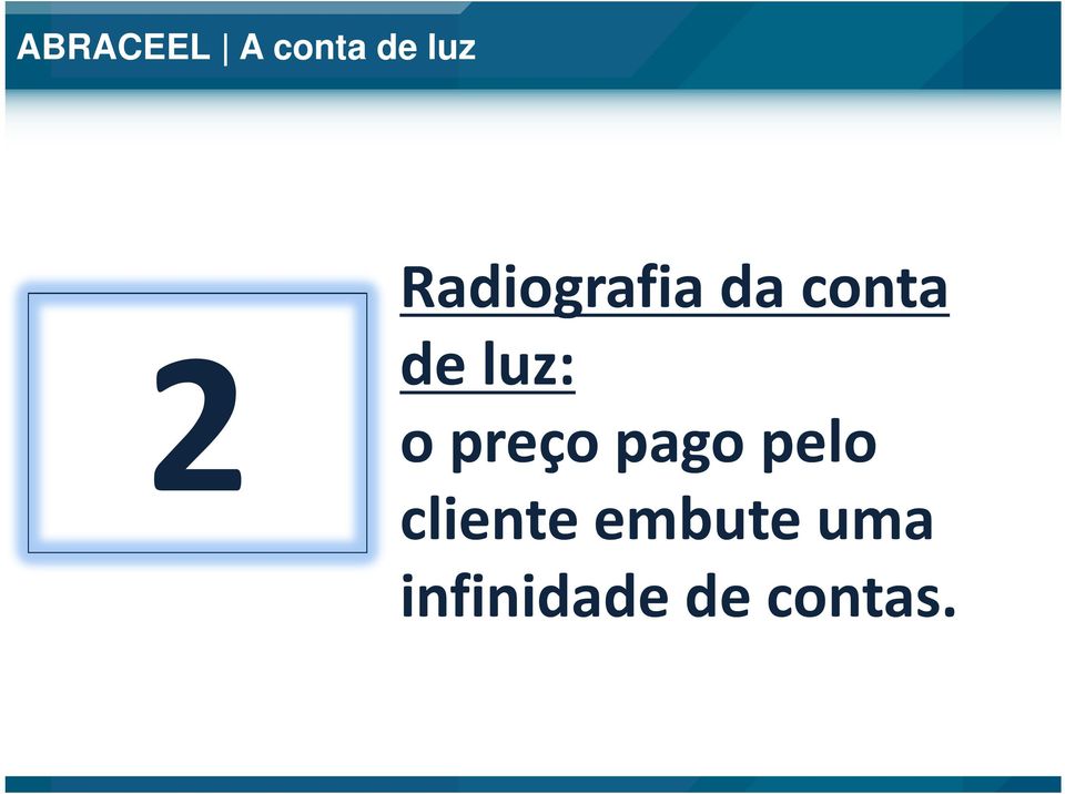 luz: o preço pago pelo