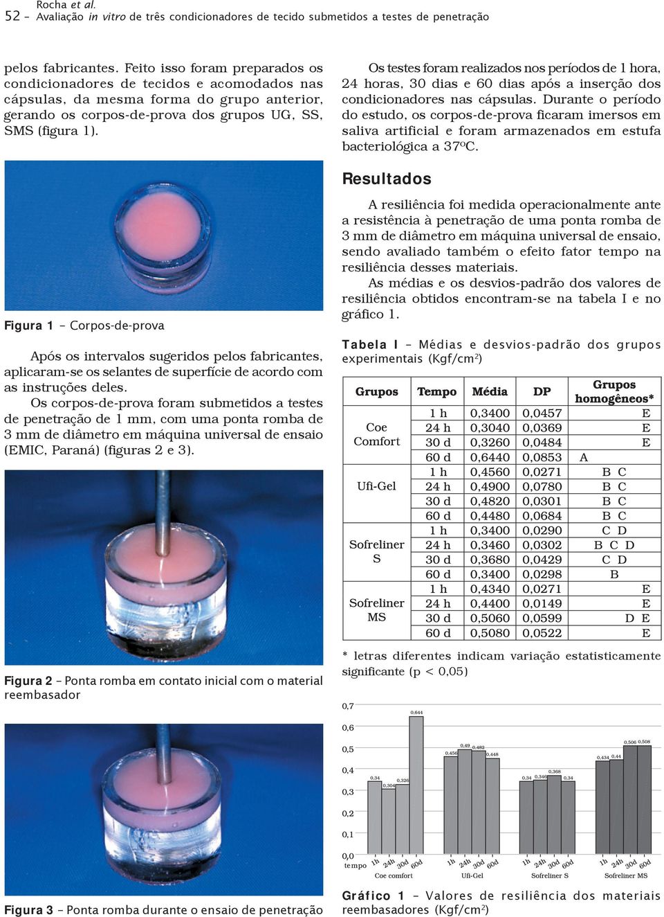 Figura 1 Corpos-de-prova Após os intervalos sugeridos pelos fabricantes, aplicaram-se os selantes de superfície de acordo com as instruções deles.