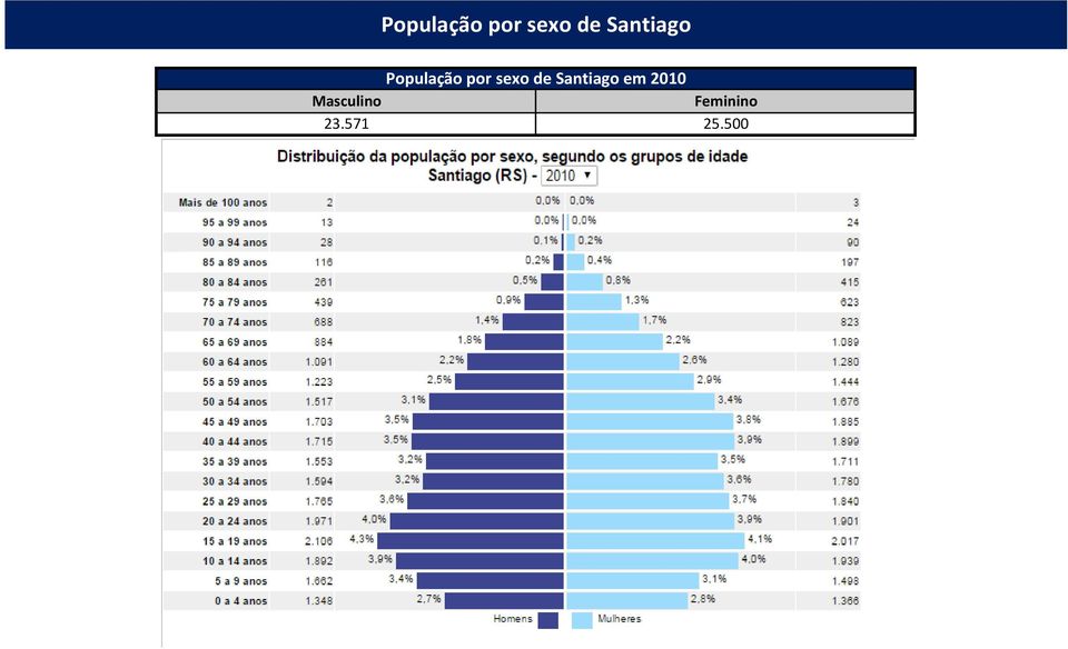 2010 Masculino Feminino