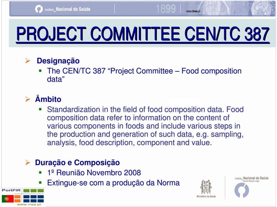 Food composition data refer to information on the content of various components in foods and include various steps