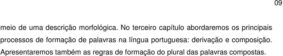 formação de palavras na língua portuguesa: derivação e
