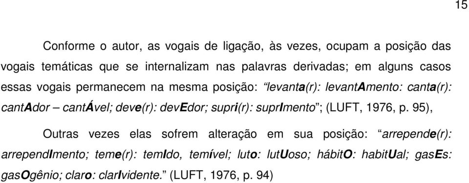 deve(r): devedor; supri(r): suprimento ; (LUFT, 1976, p.