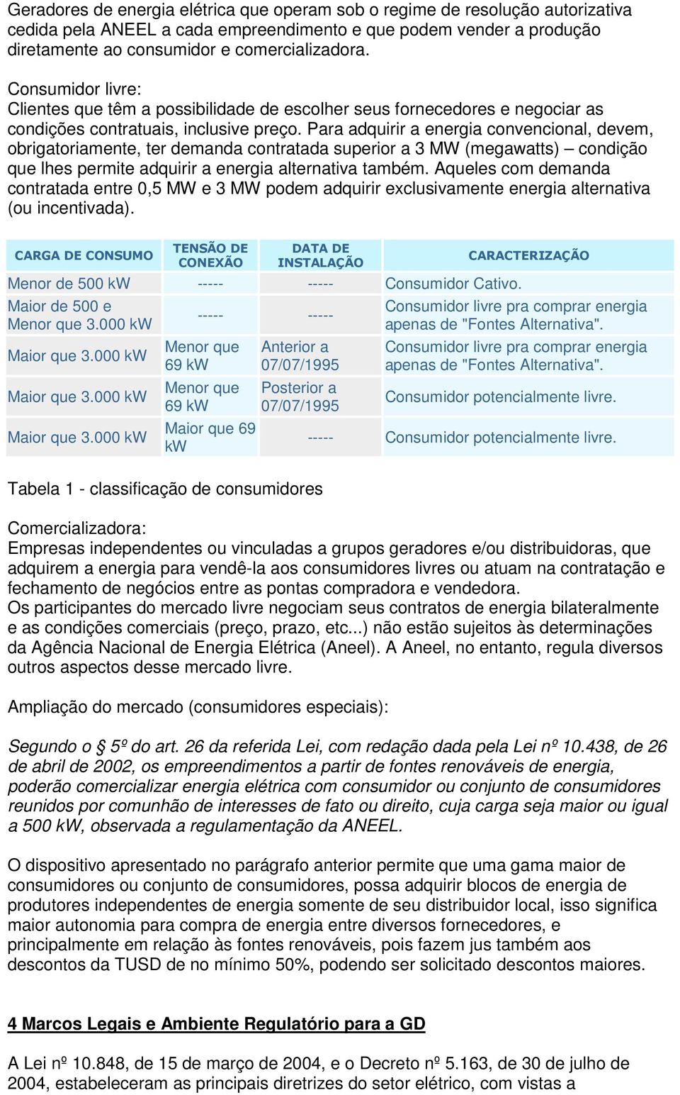 Para adquirir a energia convencional, devem, obrigatoriamente, ter demanda contratada superior a 3 MW (megawatts) condição que lhes permite adquirir a energia alternativa também.