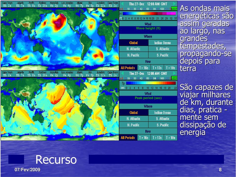 depois para terra São capazes de viajar milhares de km, durante