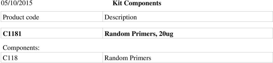 Components: C118