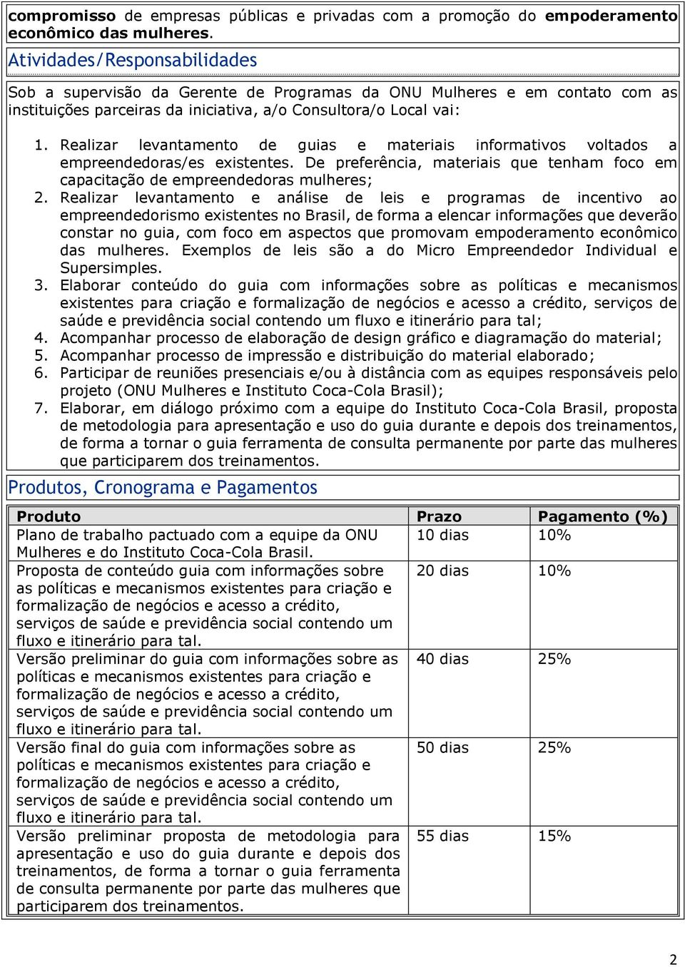 Realizar levantamento de guias e materiais informativos voltados a empreendedoras/es existentes. De preferência, materiais que tenham foco em capacitação de empreendedoras mulheres; 2.