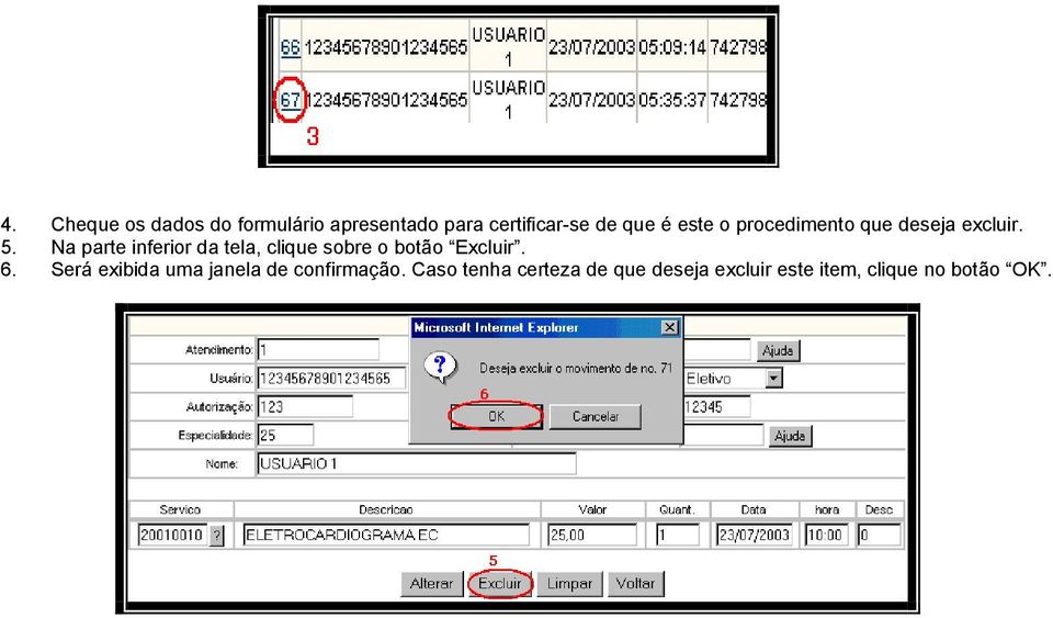 Na parte inferior da tela, clique sobre o botão Excluir. 6.