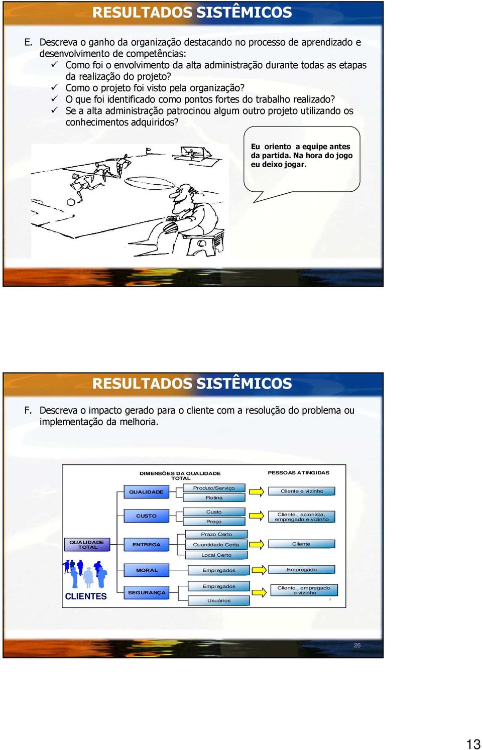 Como o projeto foi visto pela organização? O que foi identificado como pontos fortes do trabalho realizado?