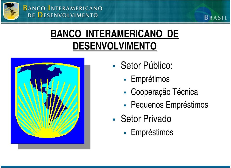 Emprétimos Cooperação Técnica