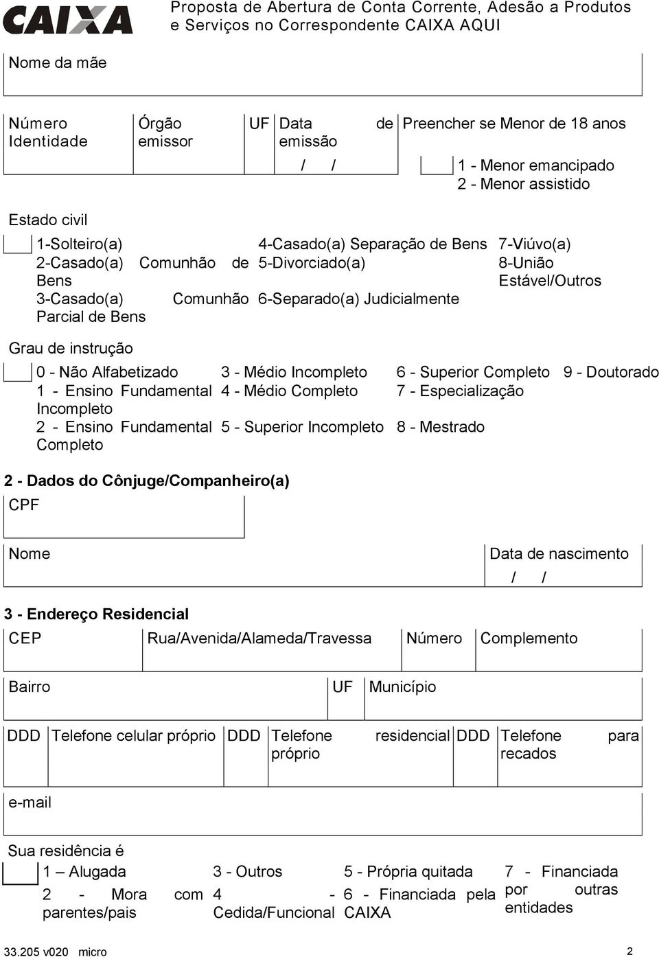 Incompleto 6 - Superior Completo 9 - Doutorado 1 - Ensino Fundamental 4 - Médio Completo 7 - Especialização Incompleto 2 - Ensino Fundamental 5 - Superior Incompleto 8 - Mestrado Completo 2 - Dados