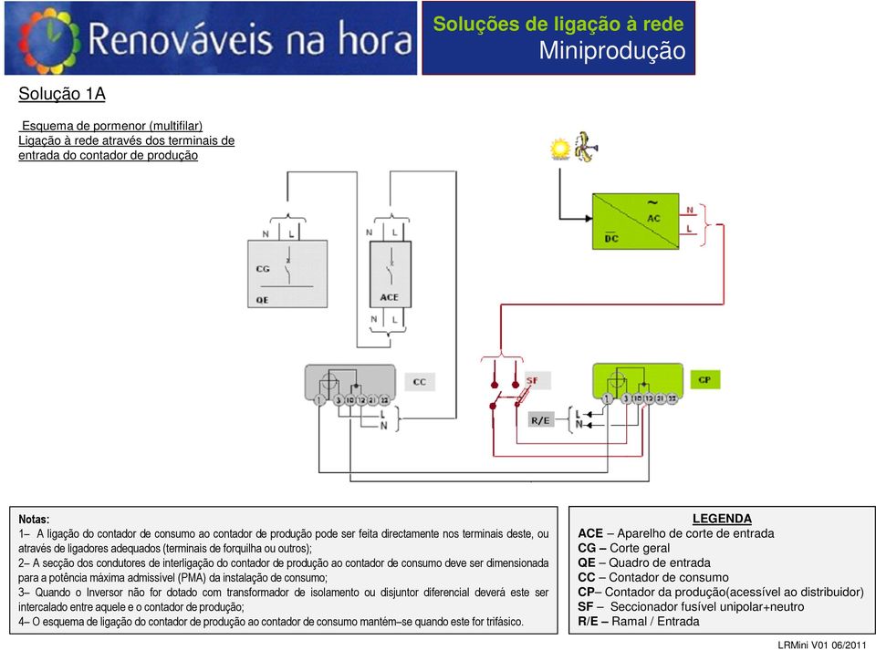 ser dimensionada para a potência máxima admissível (PMA) da instalação de consumo; 3 Quando o não for dotado com transformador de isolamento ou disjuntor diferencial deverá este ser intercalado entre