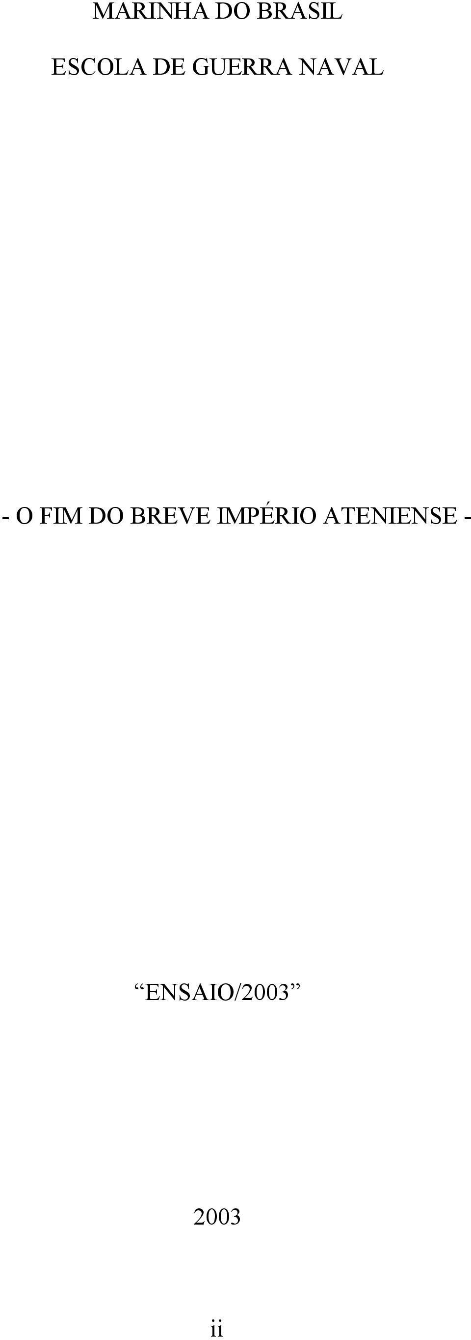 DO BREVE IMPÉRIO