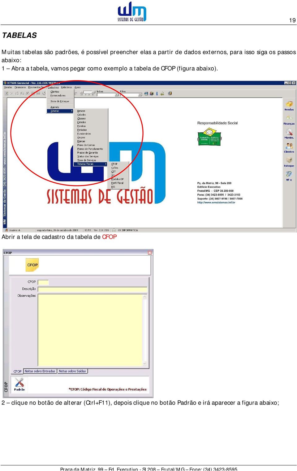 tabela de CFOP (figura abaixo).