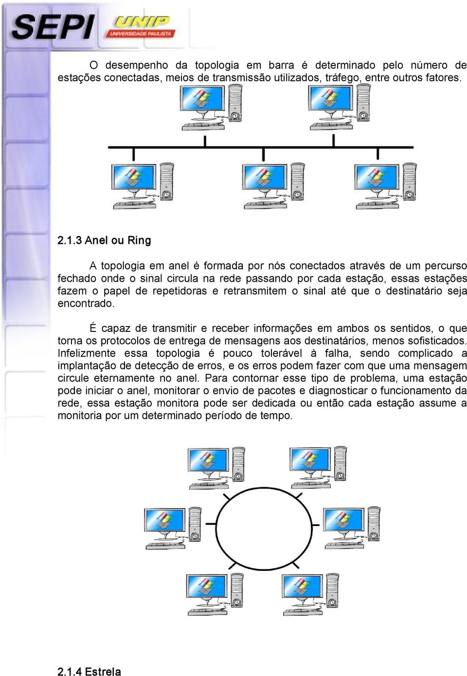 retransmitem o sinal até que o destinatário seja encontrado.