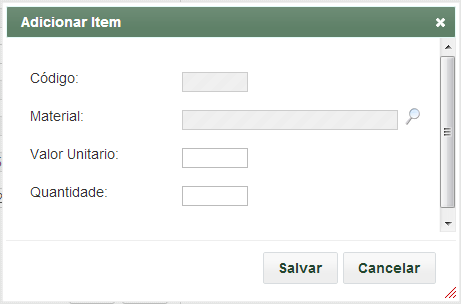 Insira o Número da nota, data de emissão, selecione Fornecedor, Fabricante e Empenho através da lupa no lado direito do campo( ), insira o Valor Total da nota e selecione a Moeda.