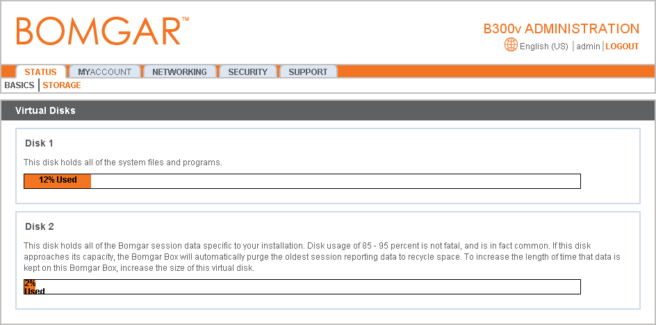 Etapa 4 Configurar seu B300v 1. A partir da interface /appliance de seu Bomgar B300v, faça o login usando admin como nome de usuário e password como a senha padrão.