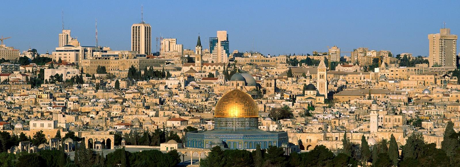 Localização geográfica de Jerusalém e a
