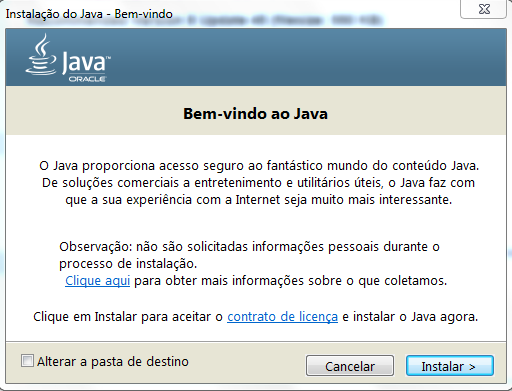 Caso a versão seja 7.45 ou anterior, clique na aba Atualizar, posteriormente clique no botão Atualizar Agora.