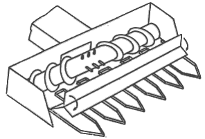 4. Da emergência à colheita Adaptações à cultura do arroz órgãos de locomoção (rastos + rodas directrizes) sistema de debulha (batedor de dentes) sistema de separação e limpeza (crivos,