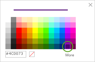 11 3. Em Mostrando Locais Somente, clique em Símbolos para alterar o símbolo. 4. Na paleta de cores, escolha uma cor e clique em OK. A nova cor é aplicada ao mapa.