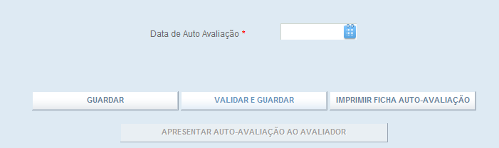 Caso seja atribuído grau 1, 2, 5 ou 6, a algum dos fatores, o sistema pede uma justificação sumária dessa(s) opção(ões): Ao terminar clicar no botão.