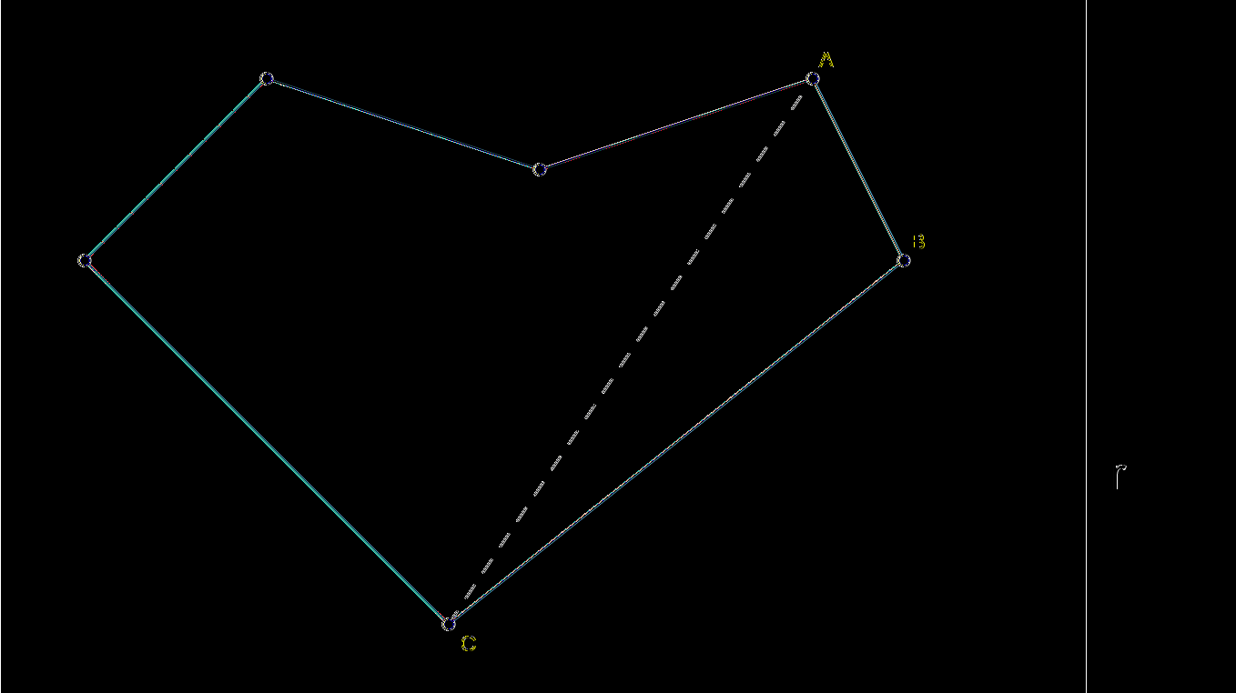 No segundo lema vamos fazer a Decomposição de um polígono e mostrar que qualquer polígono simples pode ser decomposto em um número finito de triângulos justaposto, pois assim a demonstração do