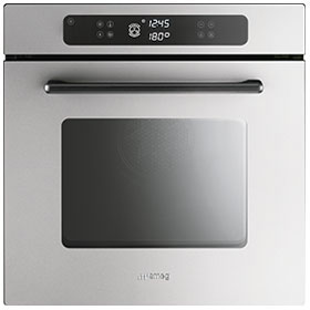 FP610X Novo newson FORNO MARC NEWSON PIROLÍTICO, 60 CM, INOX EAN13: 8017709141578 GESTÃO 10 funções Display LCD táctil Pré-aquecimento rápido Temperatura de 30º a 280ºC Início diferido e fim de